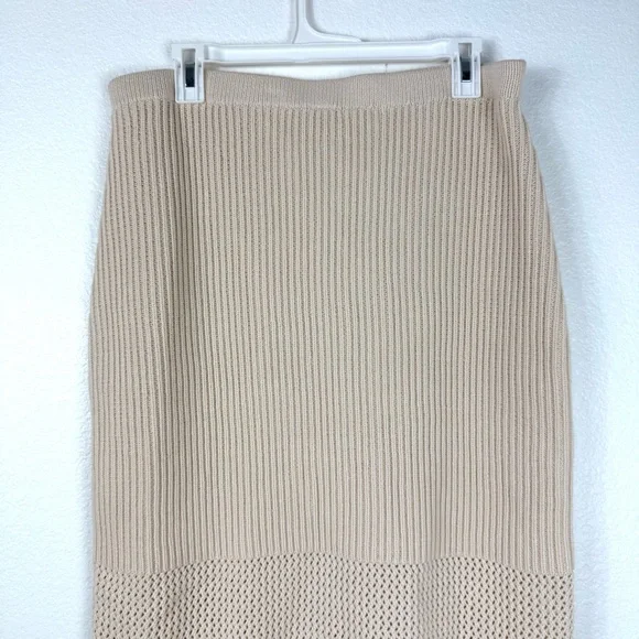 House of Harlow 1960 Cream Knit Skirt Set size L - Picture 10 of 11